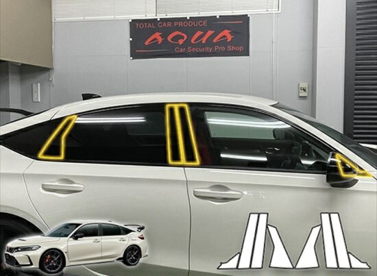 楽天市場】シビックタイプR FL5 ピラープロテクションフィルム