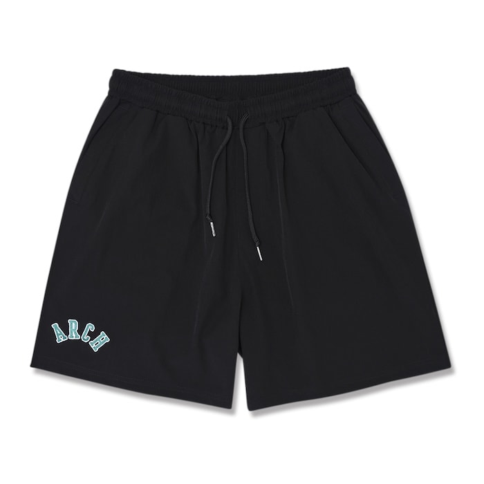 楽天市場】Arch college logo nylon short pants【black】 アーチ