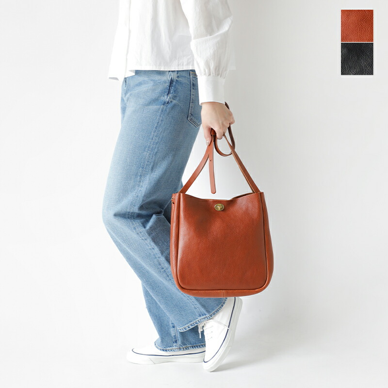 楽天市場】Mimi ミミ レザー ターンロック バケット ショルダーバッグ