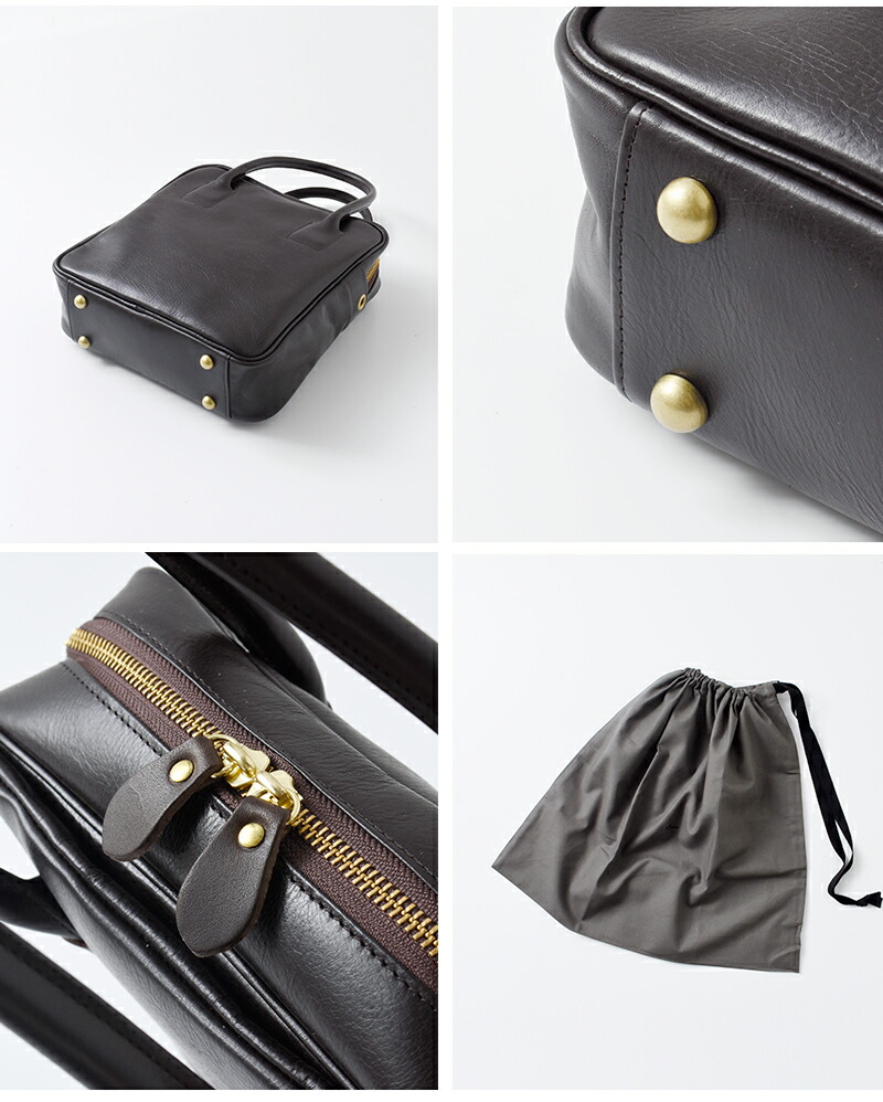 楽天市場】Ense アンサ キップレザー 2way スクエア ミニ ボストン