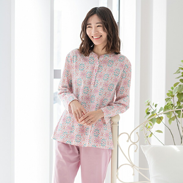 楽天市場】【LIBERTY】リバティ 天竺プリント レディース パジャマ 綿