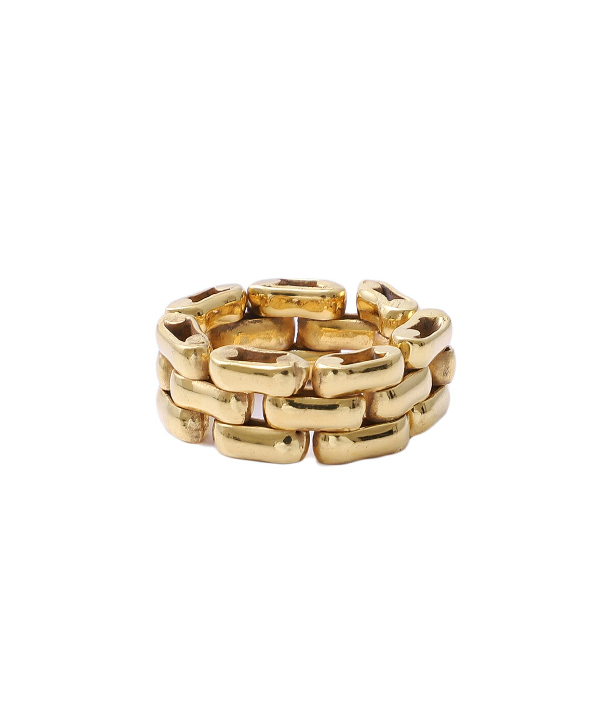 楽天市場】[送料無料]LAVER : 3 LINK RING - GOLD - : LAVER-NO-17