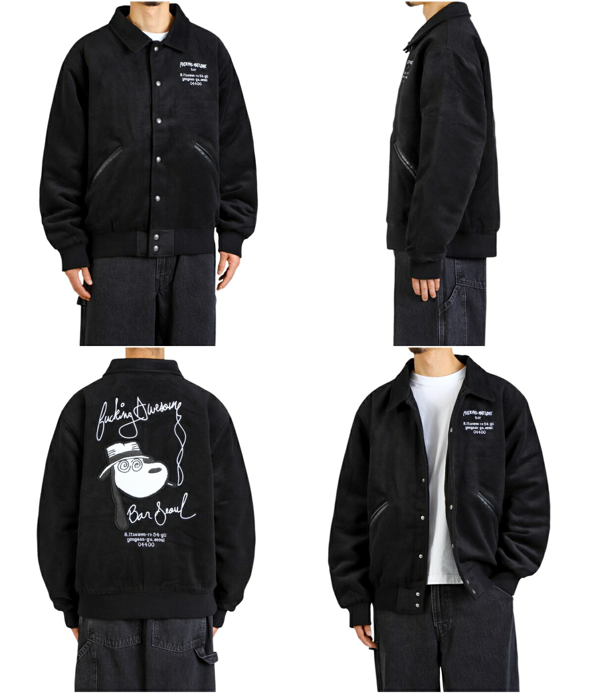 楽天市場】[SALE]FUCKING AWESOME : Korea Bar Varsity Jacket : FA