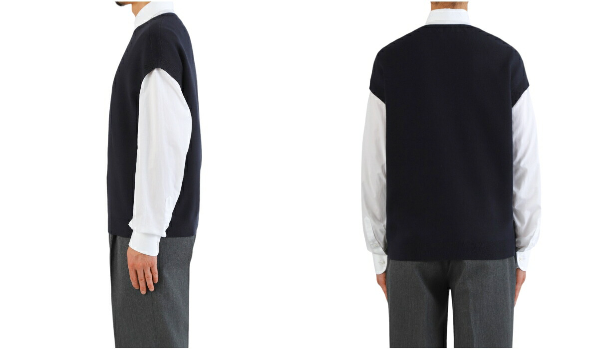楽天市場】[送料無料]CABaN : コットンカシミヤ クルーネックベスト