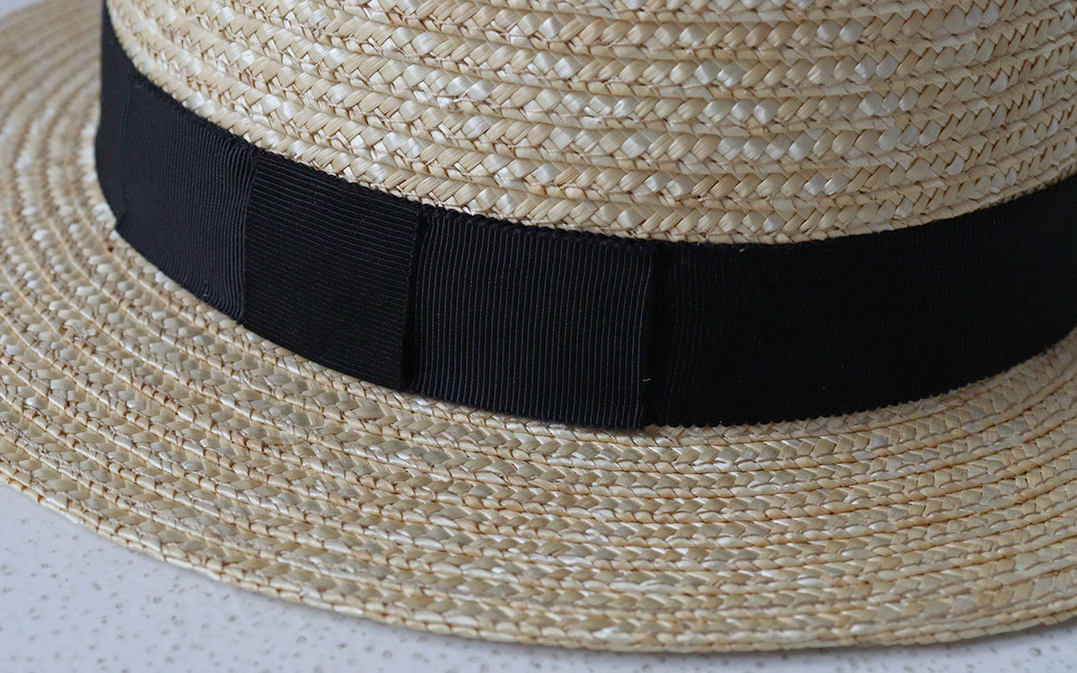 the9shop カンカン帽 THE9SHOP KANKAN HAT 白 カンカン帽 鈴木六夏さん