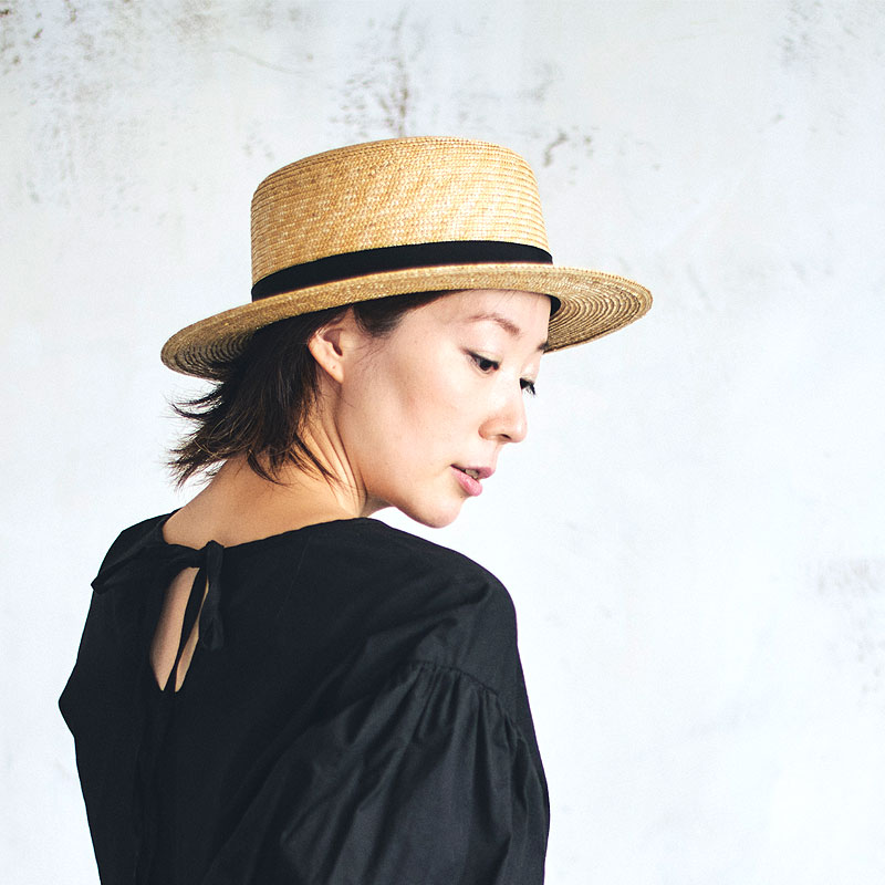 楽天市場】カンカン帽 麦わら帽子 田中帽子店 細麦 Marin/f(マラン