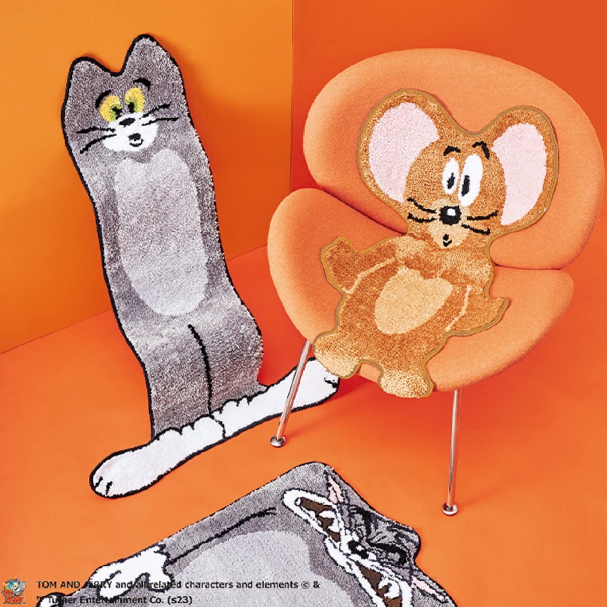 楽天市場】1~7営業日出荷 トムとジェリー もこもこタフトマット ラグ