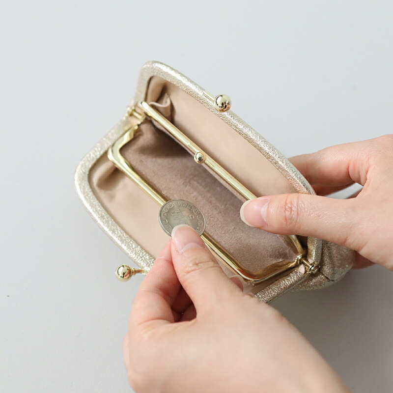 楽天市場】StitchandSew 小さながま口のお財布 ゴールド シルバー 口金