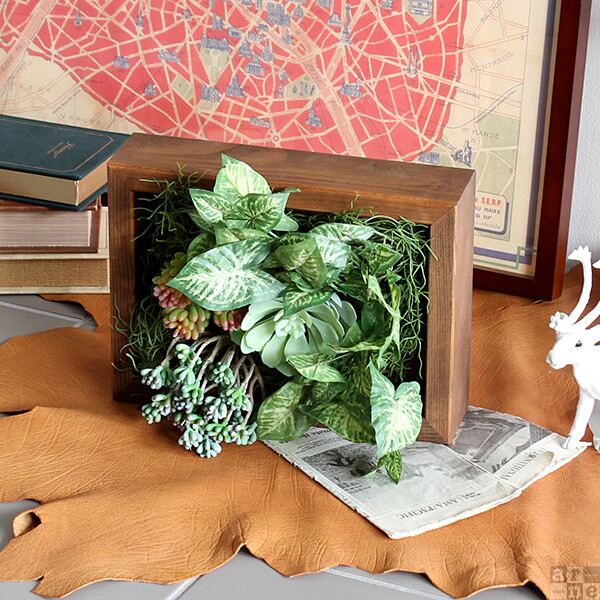 楽天市場】光触媒 フェイクグリーン 壁掛け ミニ フレーム 壁 消臭