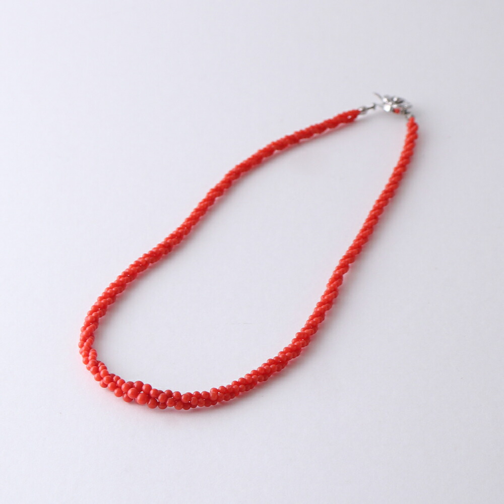 楽天市場】≪1年保証付き≫ 赤珊瑚3連丸玉グラデーションネックレス