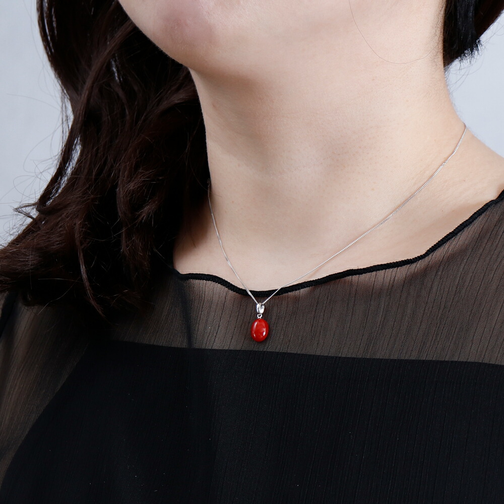 楽天市場】≪1年保証付き≫日本産血赤珊瑚K18 ホワイトゴールド