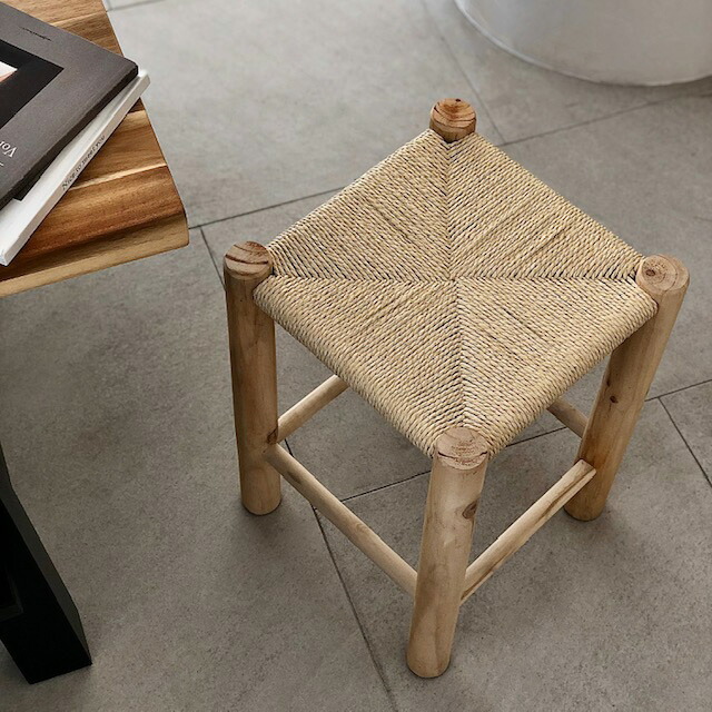 楽天市場】ペーパーコード スツール 椅子 無垢材【ART OF BLACK