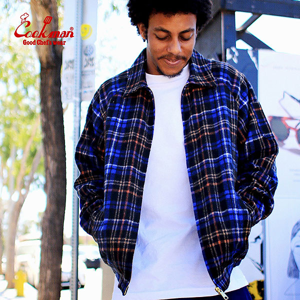 楽天市場】COOKMAN クックマン Delivery Jacket Woolmix Tartan