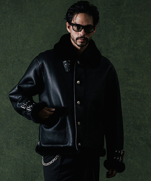 楽天市場】CRIMIE クライミー MOUTON LEATHER JACKET ジャケット