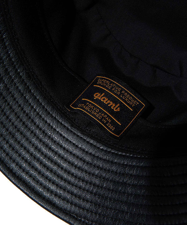 楽天市場】glamb グラム Leather Bucket Hat レザーバケットハット