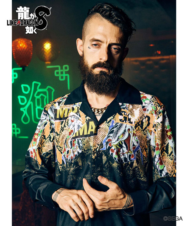 楽天市場】glamb×龍が如く8 glamb グラム Goro Majima Shirts ゴロウ