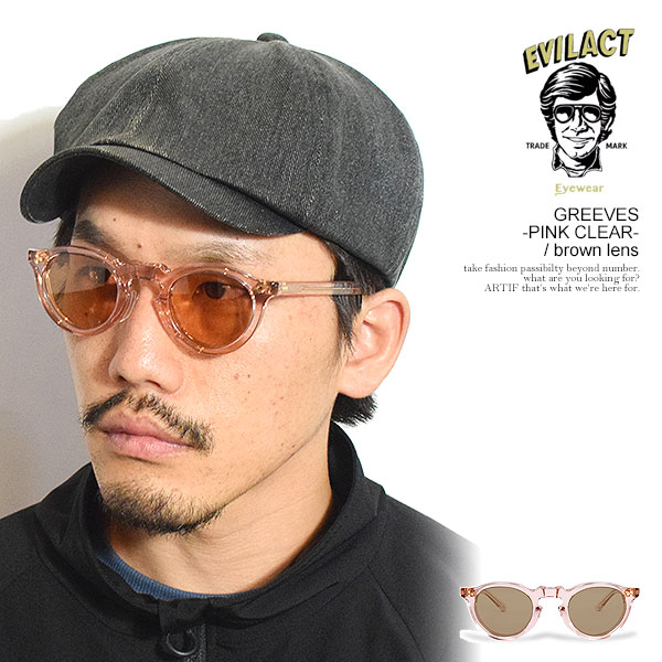 楽天市場】EVILACT EYEWEAR イーブルアクト アイウェア GREEVES -PINK