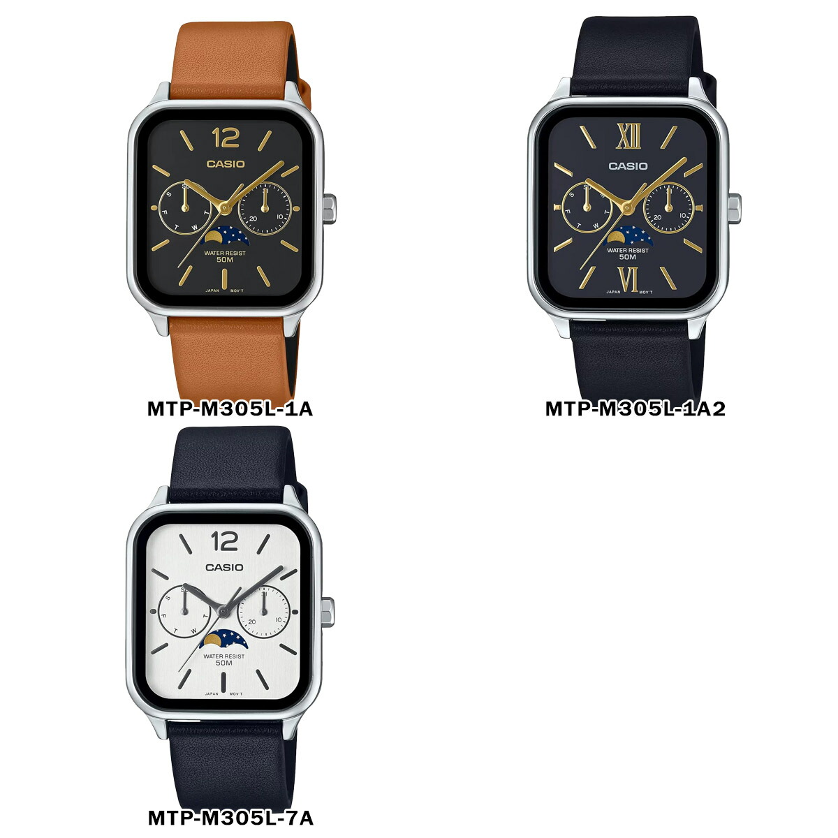 楽天市場】【新品電池交換済】 【11年保証】 casio ムーンフェイズ