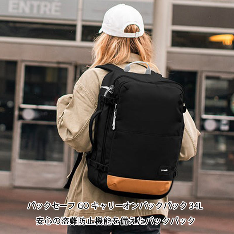 楽天市場】P10倍 パックセーフ GO キャリーオン バックパック 34L