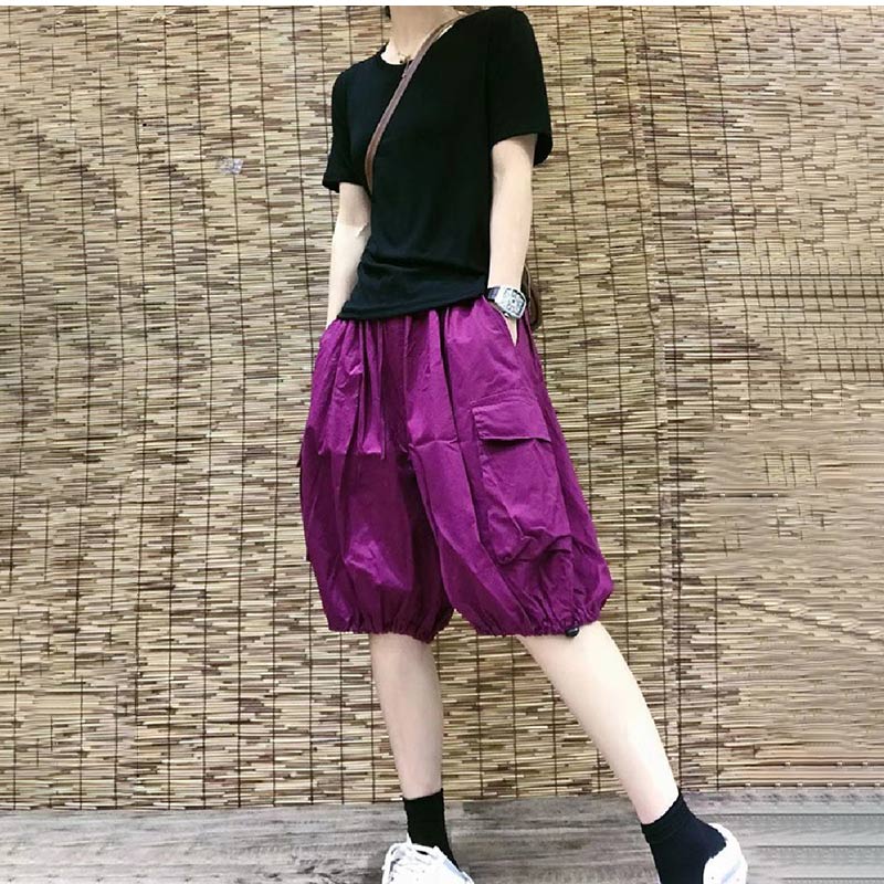 楽天市場】ショートパンツ レディース カボチャパンツ 無地 大きい