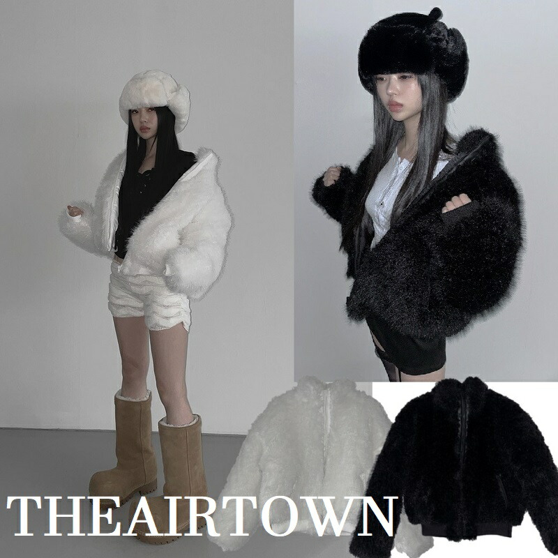楽天市場】THEAIRTOWN davichi fur coat jp (2colors) ファーコート