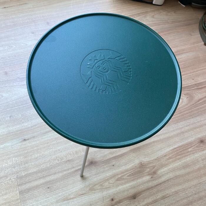 韓国スタバ ヘリノックス アウトドアテーブル ホワイト スターバックス