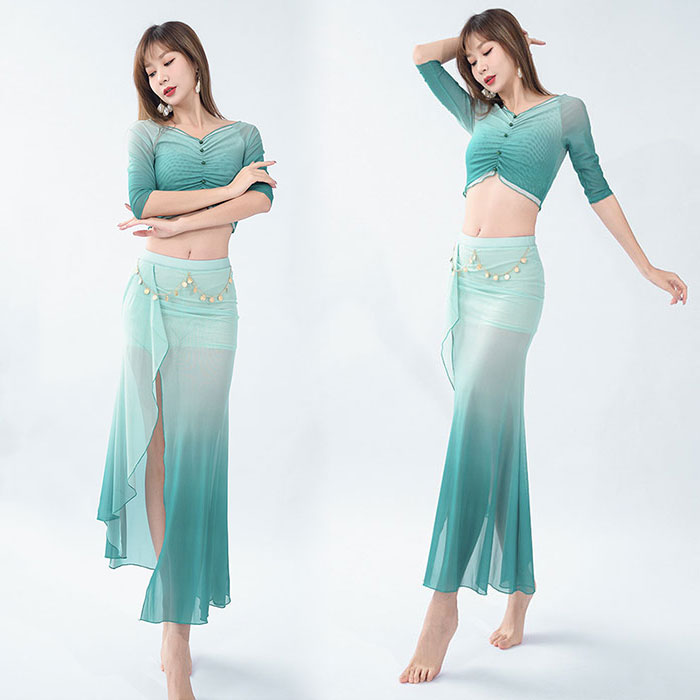 楽天市場】ベリーダンス衣装 セットアップ Belly dance 練習着