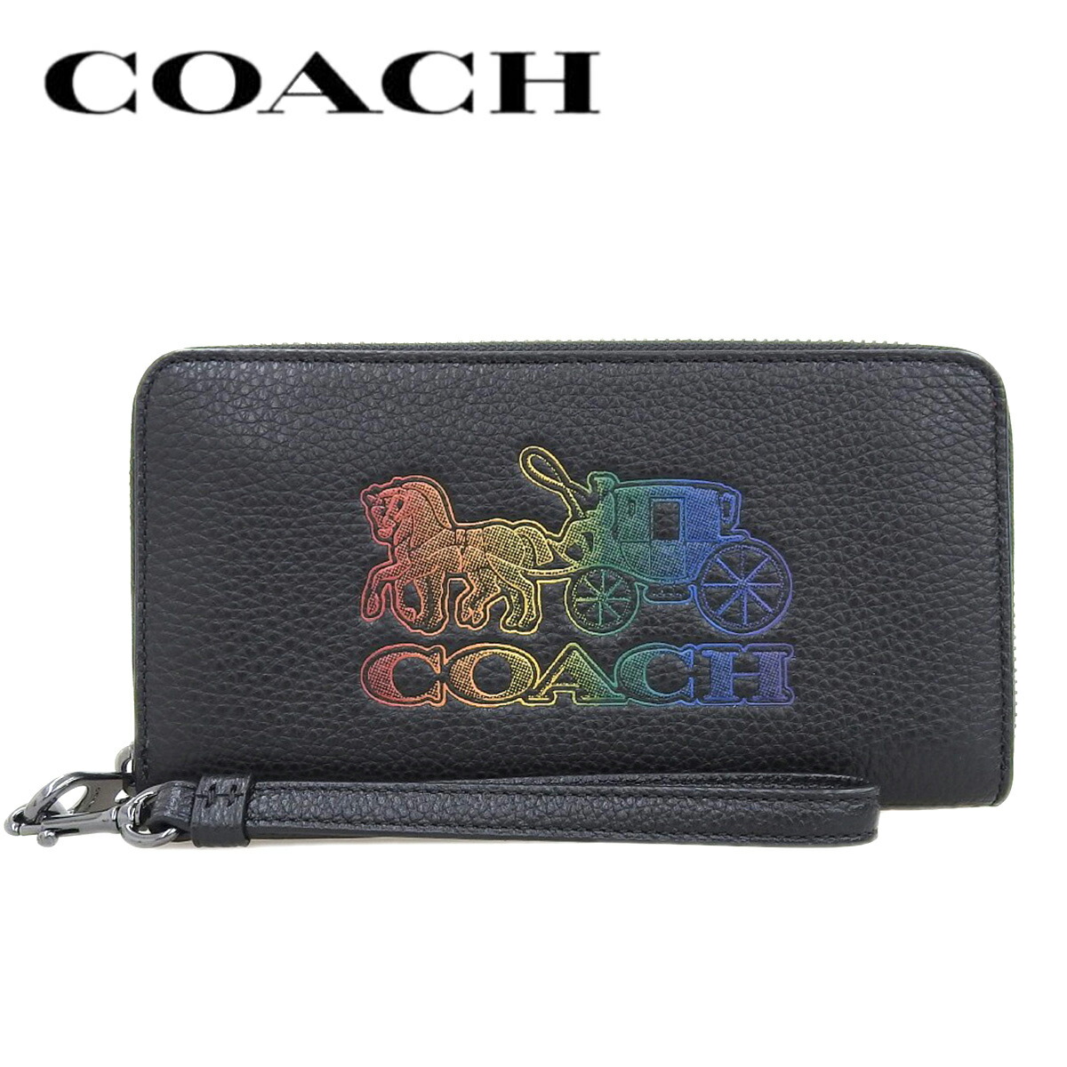 楽天市場】【COACH】 コーチ 馬車ロゴ レザー 長財布 ロングジップ
