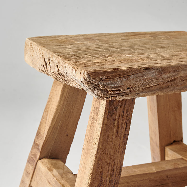 楽天市場】チーク スツール 木製 おしゃれ 椅子 玄関 無垢材 サイド