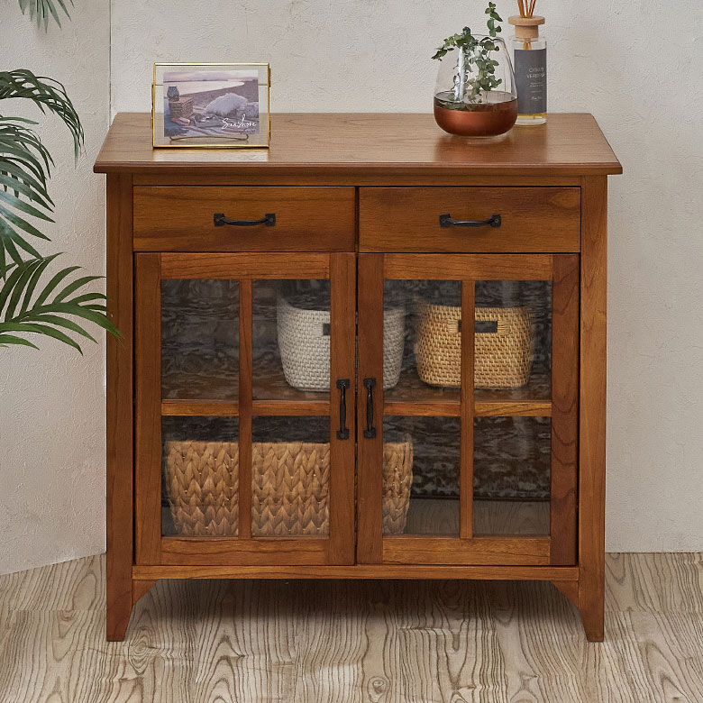 楽天市場】ティンバー キャビネット リビングチェスト チェスト 木製