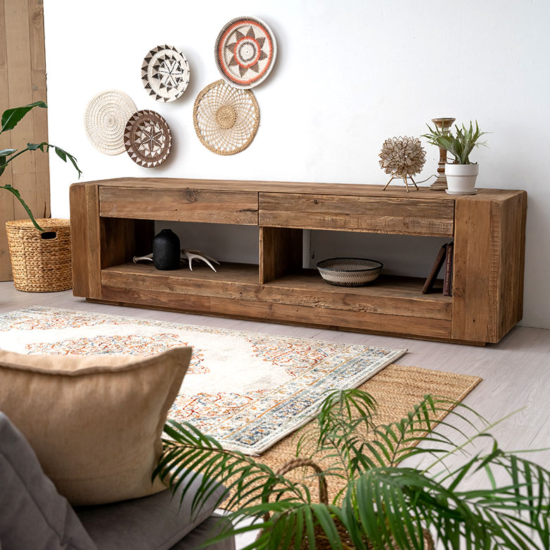 楽天市場】ローボード ディスプレイ台 大型 TVボード W 210cm x D 48cm