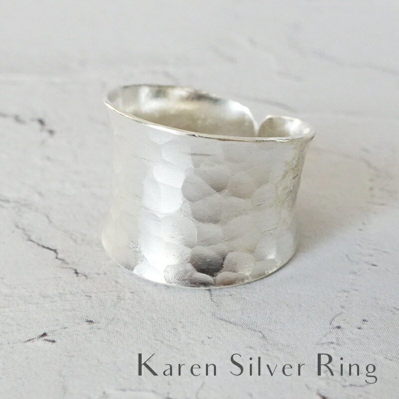 楽天市場】【4h限定30%offクーポン対象】カレンシルバー リング 槌目