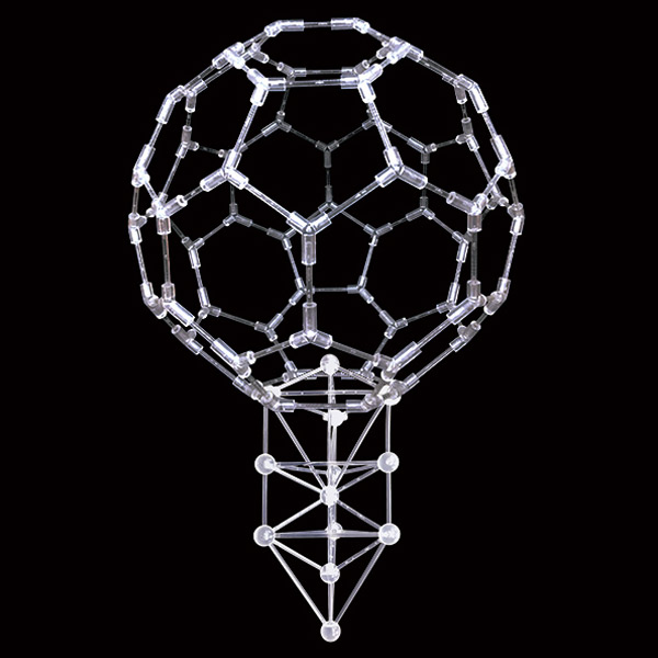 楽天市場】バッキーボール 模型 組立式 + 3Dカバラ パドマ カタカムナ