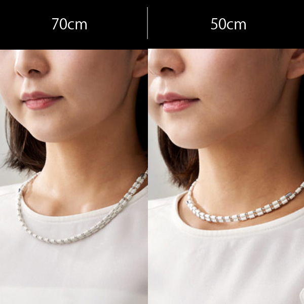 楽天市場】コアフォースループ K10 ホワイトゴールド 全長50cm