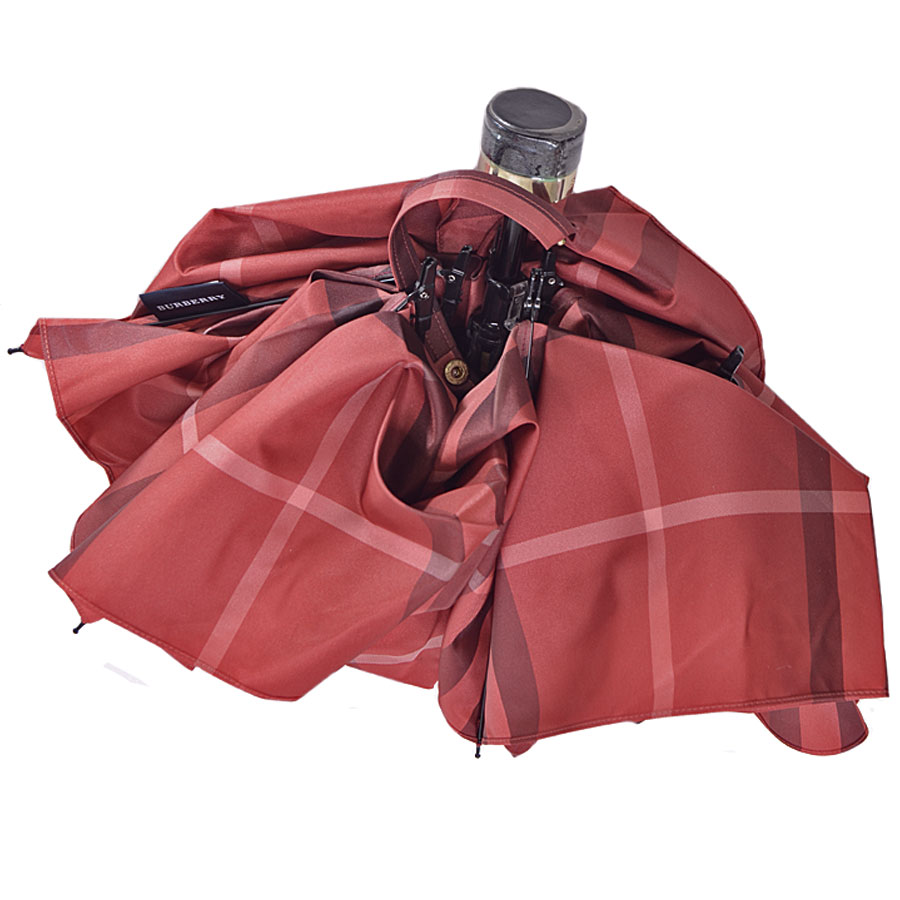 楽天市場】バーバリー BURBERRY 折り畳み傘 ノバチェック レッドx