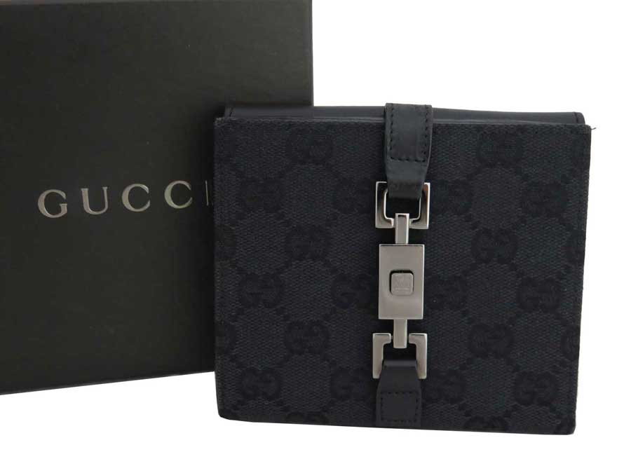 楽天市場】グッチ Gucci 財布 GGキャンバス ジャッキー ブラックx