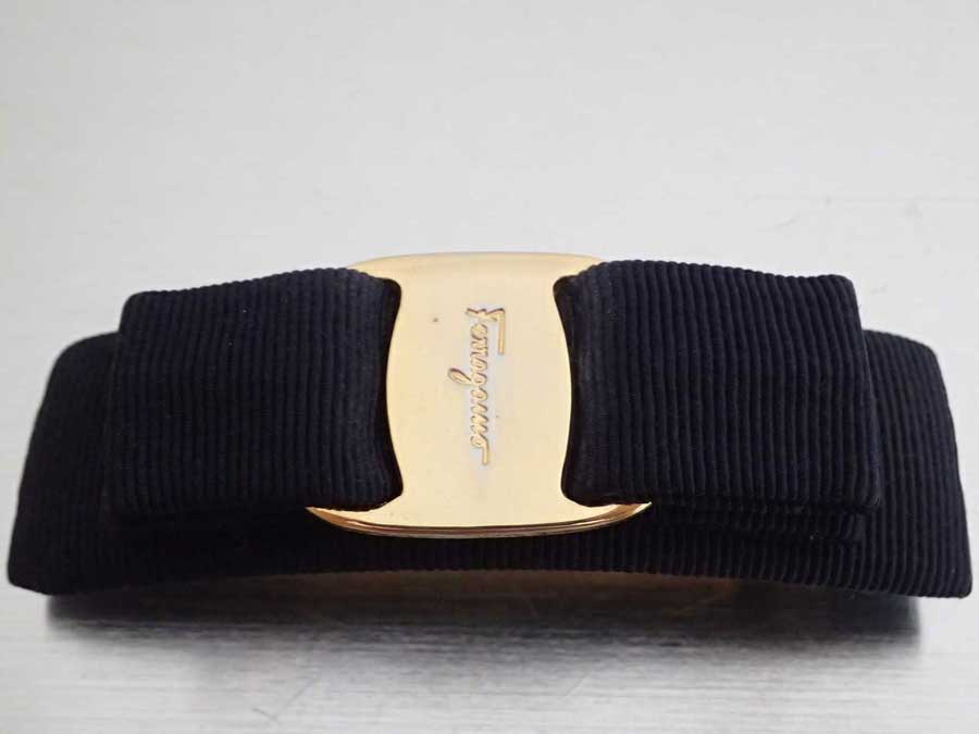 楽天市場】サルヴァトーレフェラガモ バレッタ ヴァラリボン ネイビー