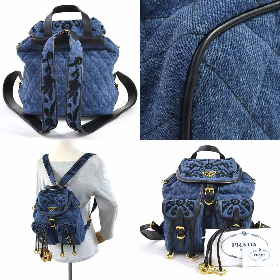 PRADA プラダ リュック ミニ DENIMU デニムカラー 楽天市場】プラダ