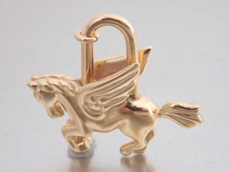 楽天市場】エルメス HERMES チャーム ペガサス ゴールド 金属素材