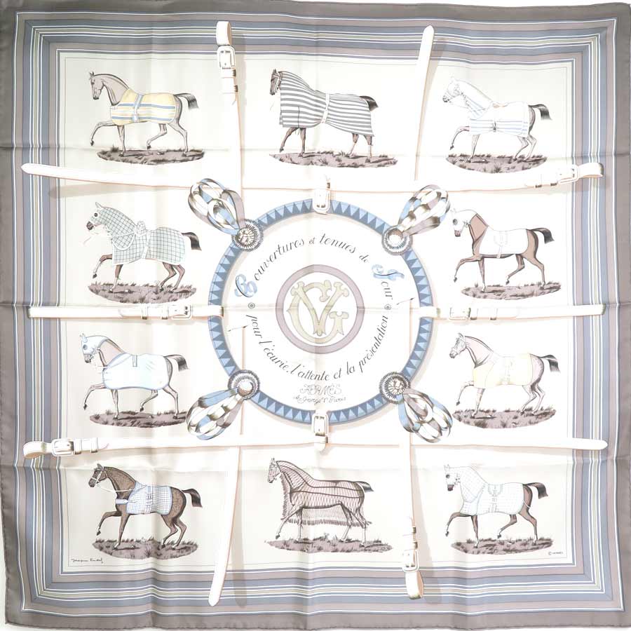 楽天市場】エルメス HERMES スカーフ カレ90 Couvertures et Tenues de