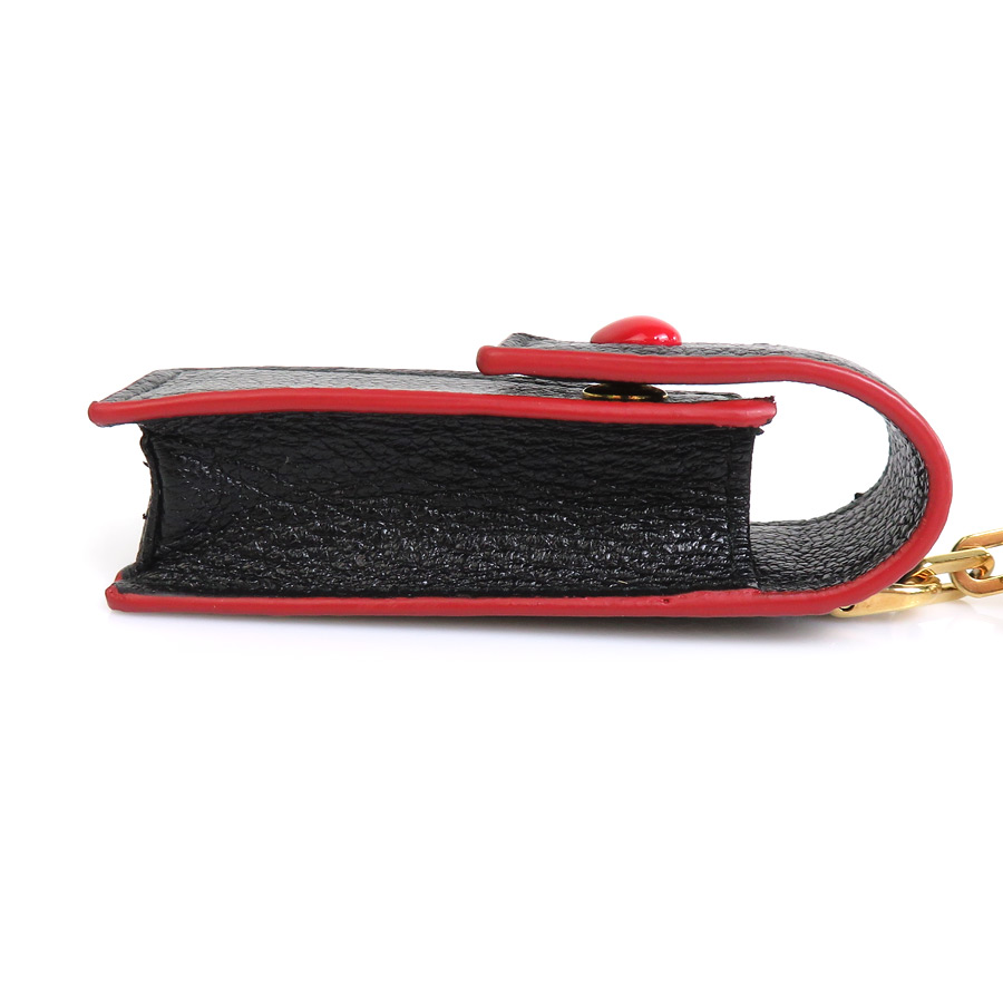 楽天市場】ミュウミュウ MIUMIU チャーム リップケース ミラー レザー