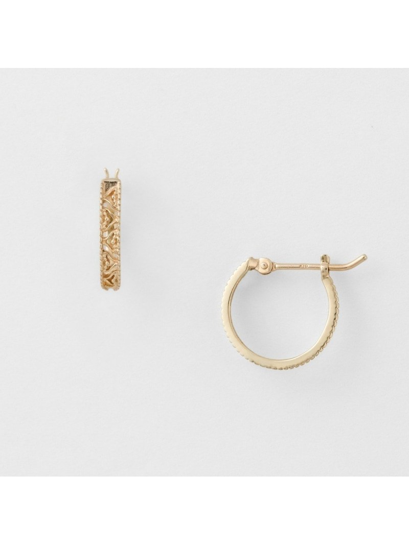 楽天市場】K10フープピアス agete アガット アクセサリー・腕時計