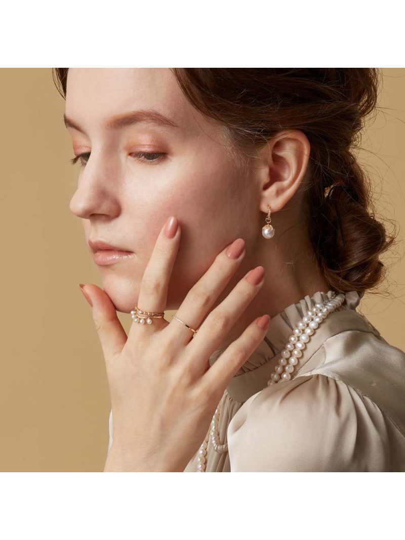 楽天市場】K18ハーフエタニティリング agete アガット アクセサリー