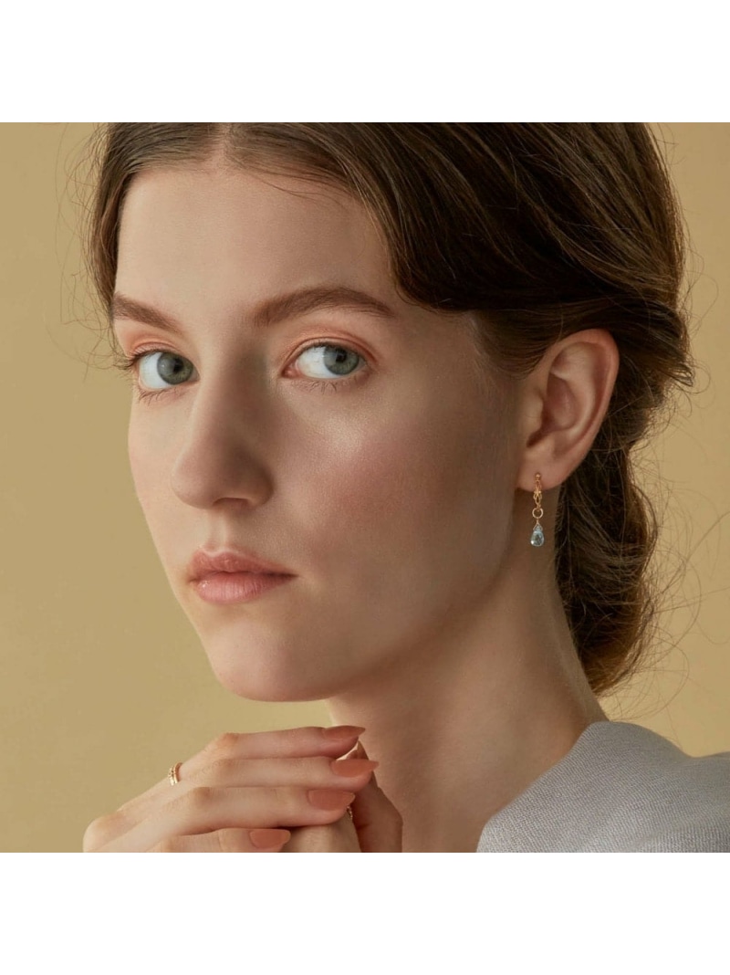 楽天市場】K10トパーズピアスチャーム agete アガット アクセサリー