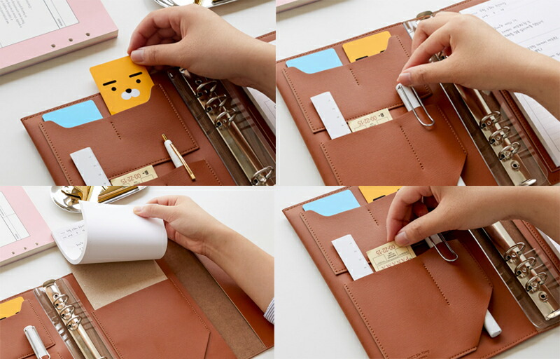 楽天市場】☆配送無料☆ [FUNNYMADE] クラッチ6穴 ダイアリーカバー A5