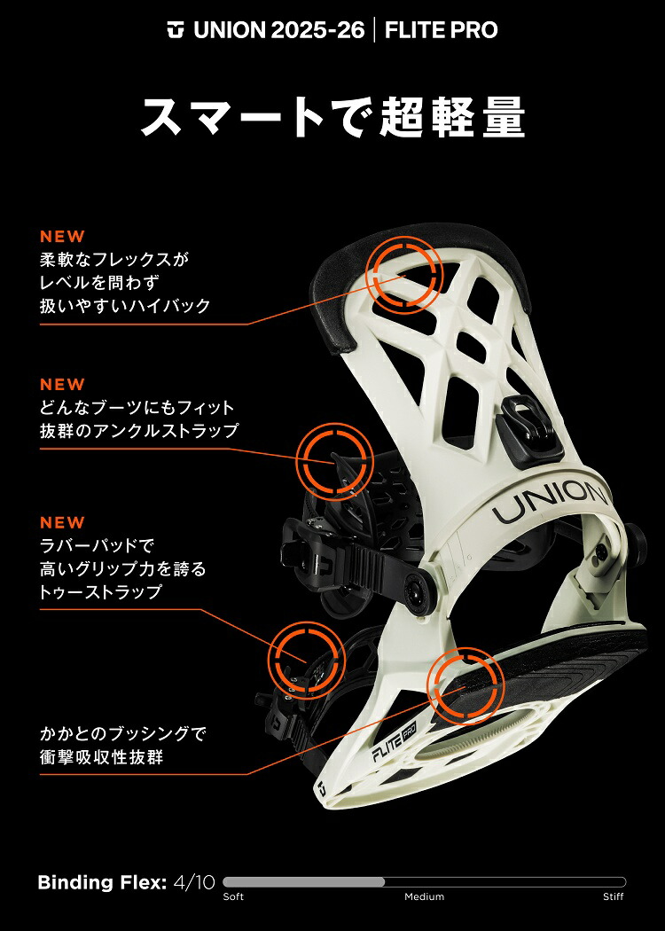 楽天市場】 UNION BINDING 25-26 FLITE PRO ユニオン バインディング