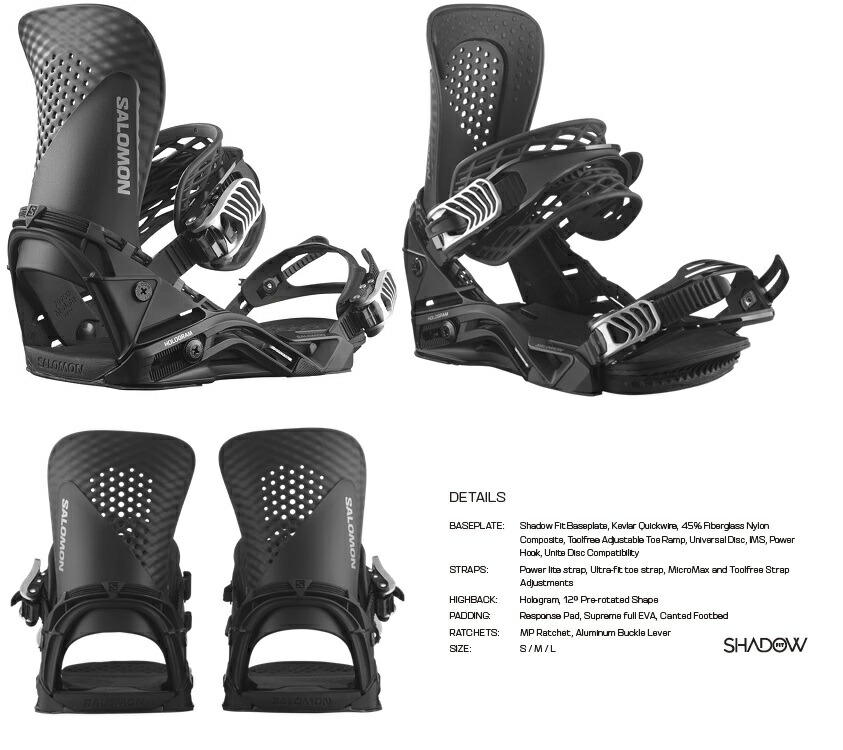 楽天市場】 SALOMON 25-26 HOLOGRAM BINDING カラー:BLACK / サロモン