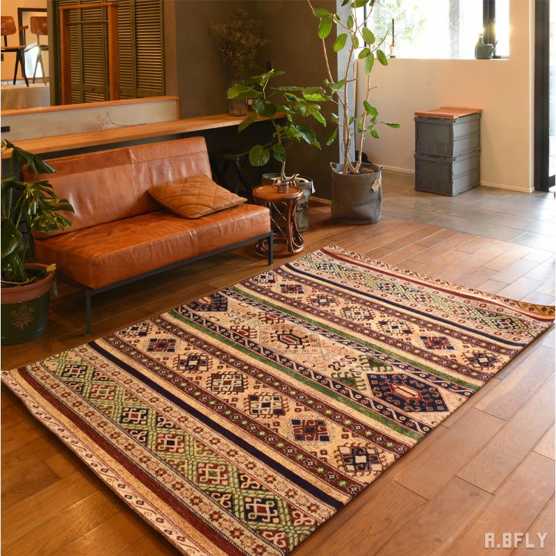 楽天市場】ジャガードキリム エスニック柄 民族柄 ジャガード織絨毯