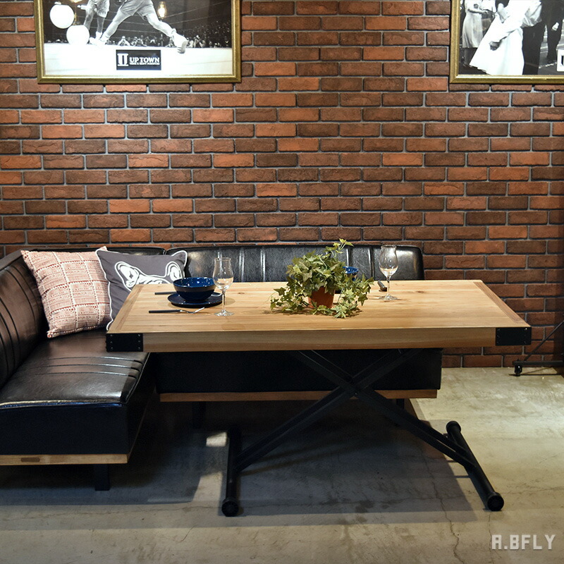 楽天市場】昇降式 テーブル 140cm リフティングテーブル ダイニング