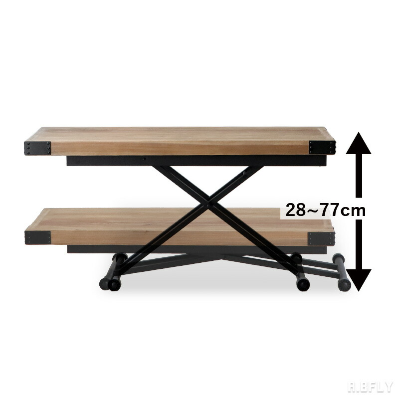楽天市場】昇降式 テーブル 140cm リフティングテーブル ダイニング